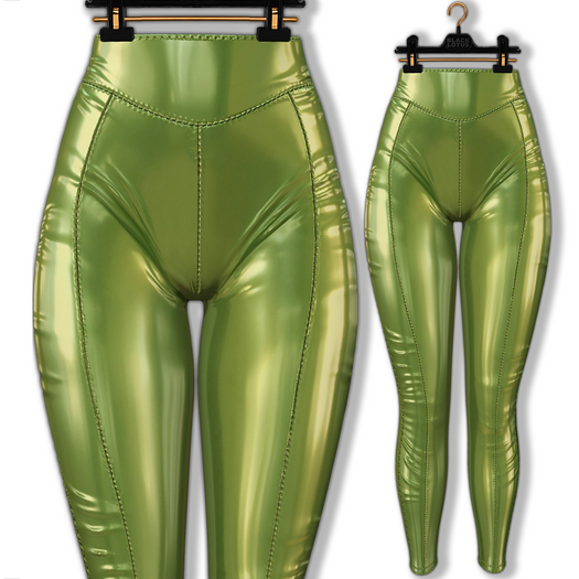[BL] Mel leggins latex // sage
