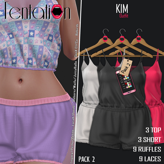* TentatioN * PACK 2 - Outfit KIM (Unpacker)