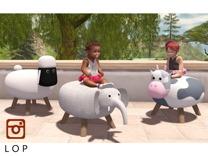 LOP Little Animals Stools for Zooby