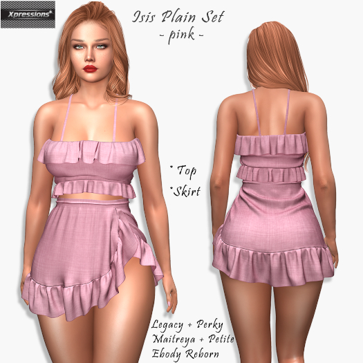 [Xprs] - Isis Plain Set Pink