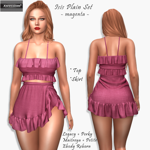 [Xprs] - Isis Plain Set Magenta