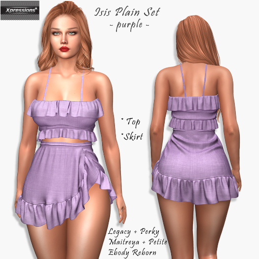 [Xprs] - Isis Plain Set Purple