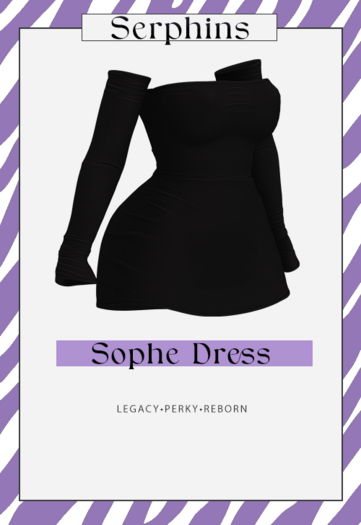 SERPHINS - SOPHE DRESS - BLACK