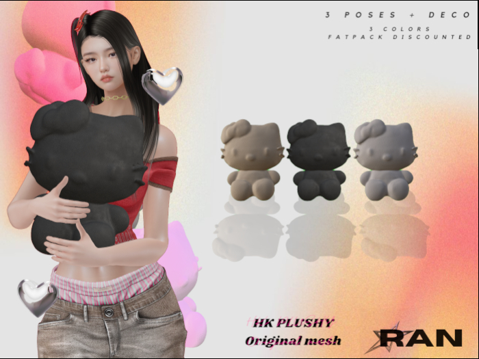 RAN // HK PLUSHY (BLACK)