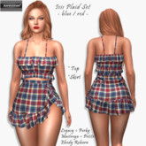 [Xprs] - Isis Plaid Set Blue -Red