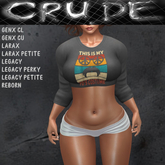 70's This is my 70's costume 02 Women's Crop Top (WCC)  <Wear>