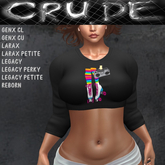 80's Skate Girl Women's Crop Top (WCC)  <Wear Me>