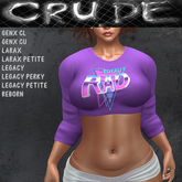 80's Totally Rad Women's Crop Top (WCC)  <Wear Me>