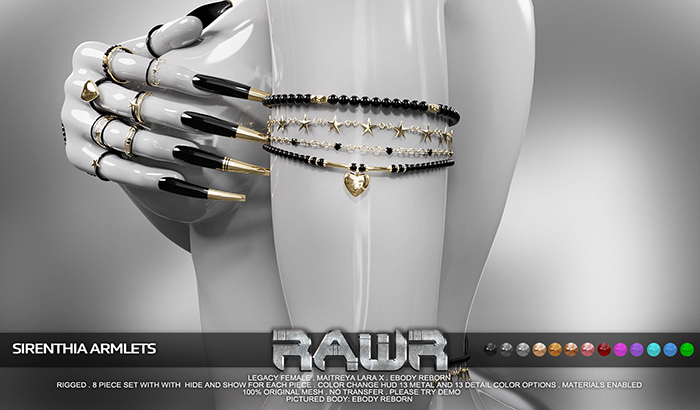 RAWR! Sirenthia Armlets DEMO (add me)