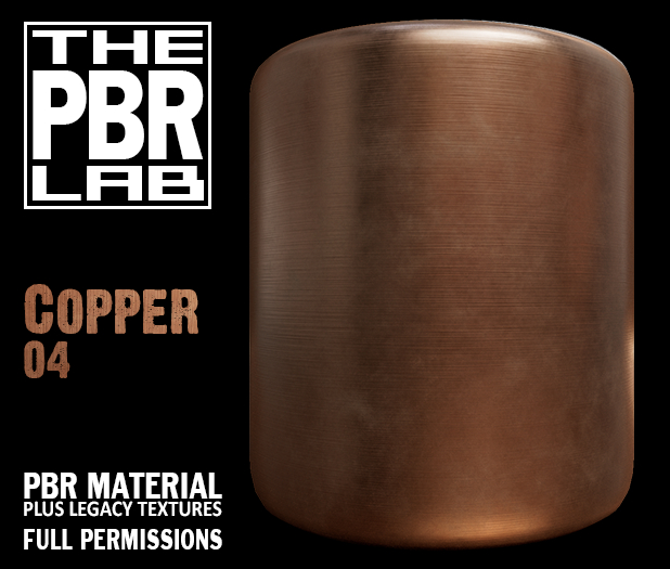 The PBR Lab - Copper 04 - PBR Material & 3D Textures
