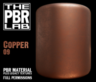 The PBR Lab - Copper 09 - PBR Material & 3D Textures
