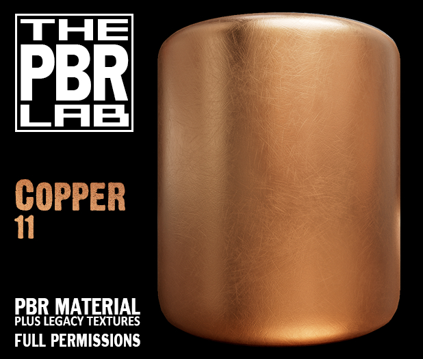 Second Life Marketplace - The PBR Lab - Copper 11 - PBR Material & 3D ...