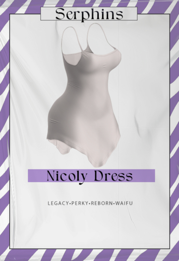 SERPHINS - NICOLY DRESS - WHITE