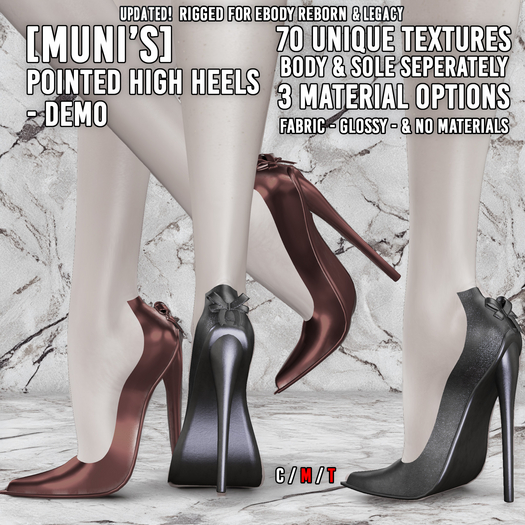 [Muni's]  Pointed High Heels  -  DEMO