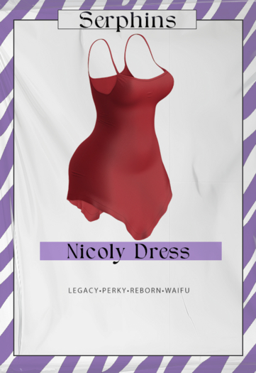 SERPHINS - NICOLY DRESS - RED