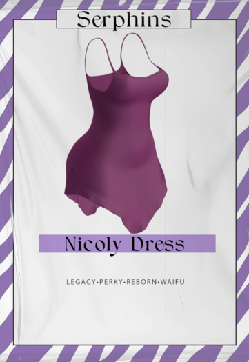 SERPHINS - NICOLY DRESS - PURPLE