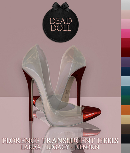 DEAD DOLL - Florence Translucent Heels - Fatpack DEMO