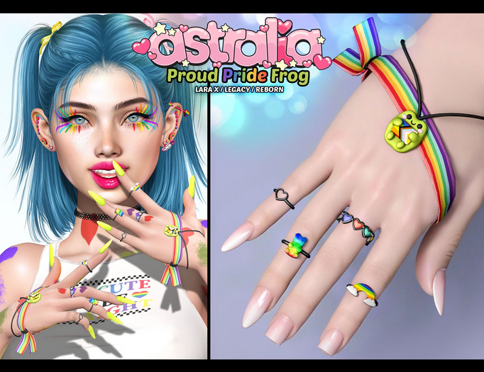 Astralia // Proud Pride Frog Rings