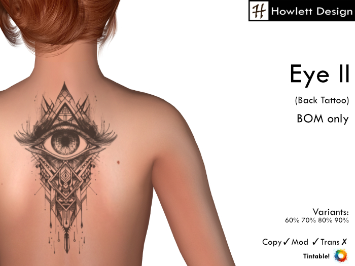 [HDesign] Eye II (Back Tattoo)
