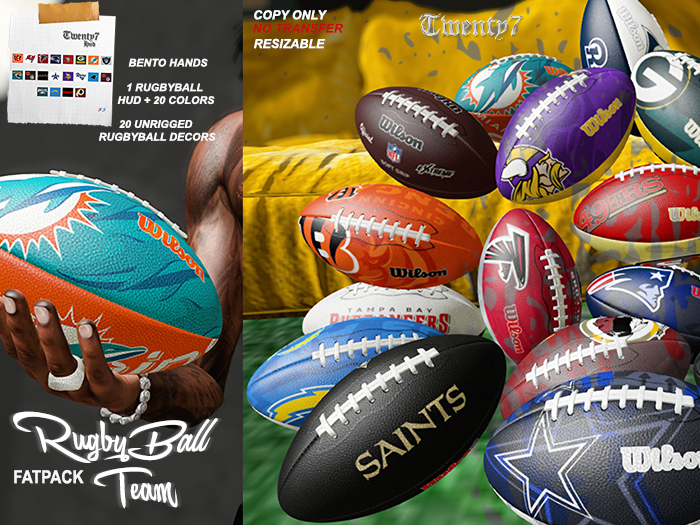 [27] RugbyBall Team '' FATPACK '' [PROPS] [DECORS]