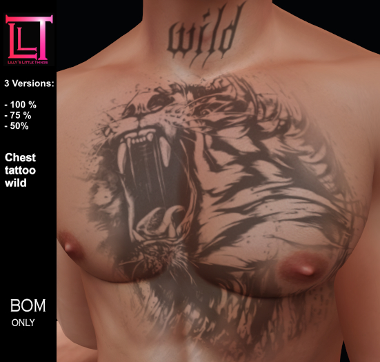 Chest tattoo wild *LLT*