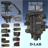 D-LAB SKY PIRATE IRON WALL FULL SET + RARE ( 14 Pcs )