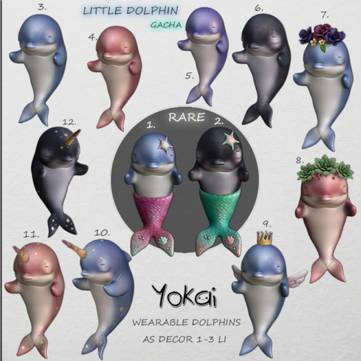 8.YOKAI - Little Dolphin - Succulent Dolphin