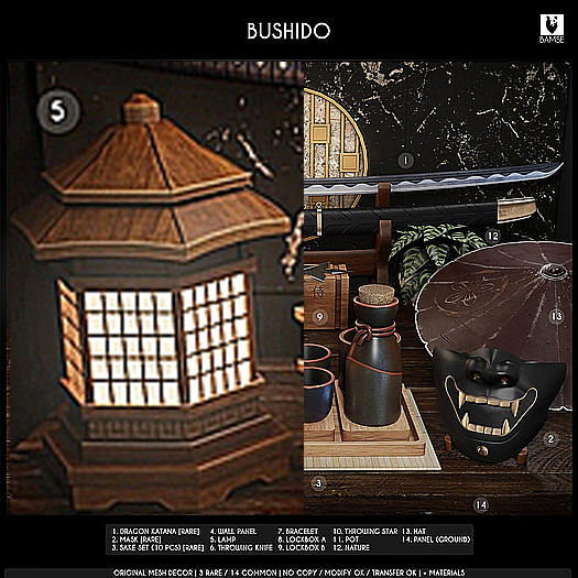 5. BAMSE : Bushido - Lamp