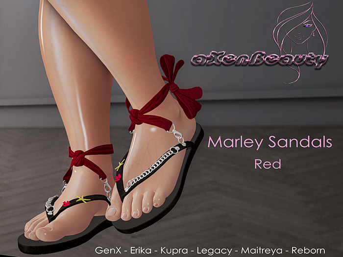 aX: Marley Sandals Red