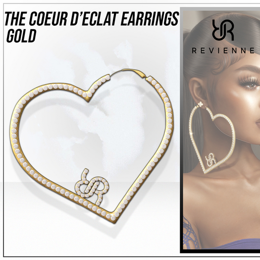 Revienne: The Coeur d'Eclat Earrings [GOLD]