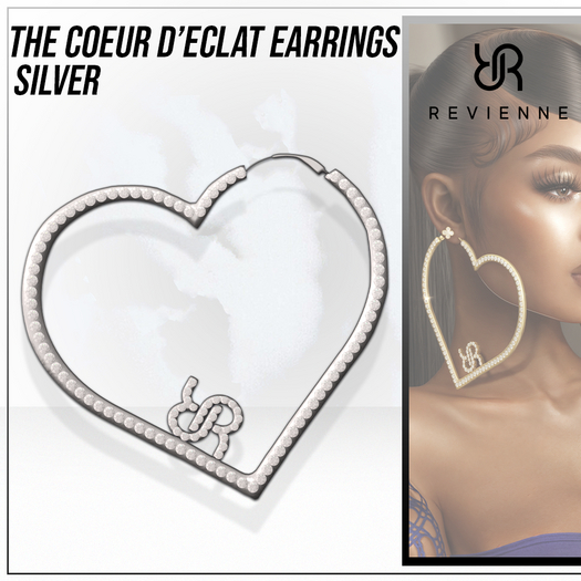 Revienne: The Coeur d'Eclat Earrings [SILVER]