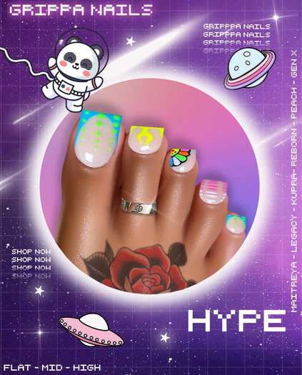 Grippa Pedi:: Hype Set