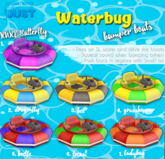 1 DUST: Bumper Boat BUTTERFLY RARE