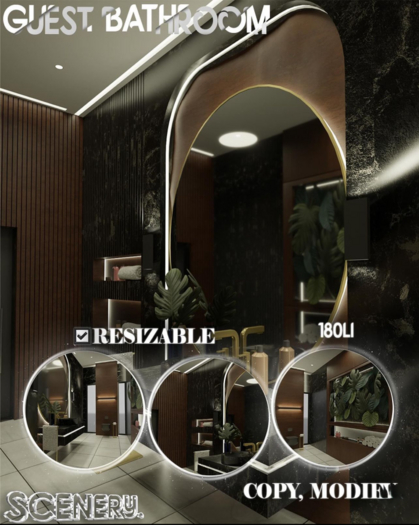 SCENERY// Guest Bathroom