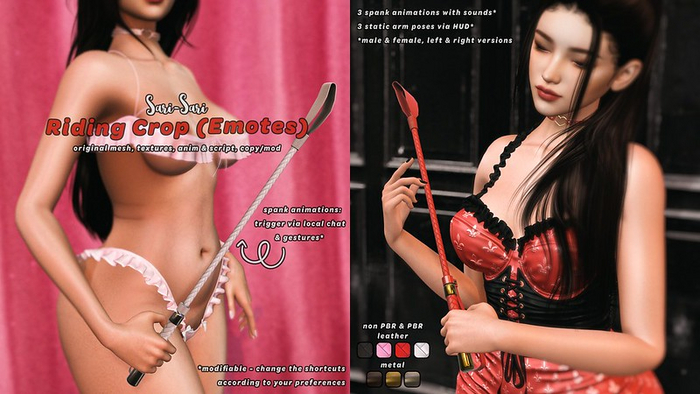 Sari-Sari - Riding Crop (Emotes)