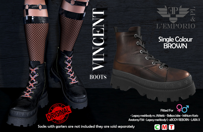 L'Emporio&PL::*Vincent*:: Boots  [BROWN]
