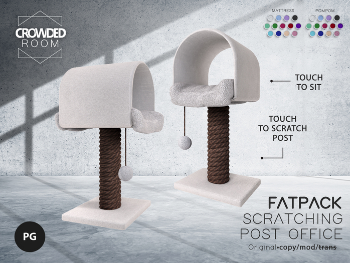 Crowded Room - FATPACK COLORS - Scratching Post Office - PG