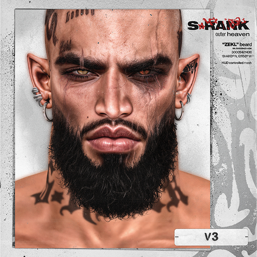 S-RANK "ZEKL" BEARD / V3 (ROUNDED)