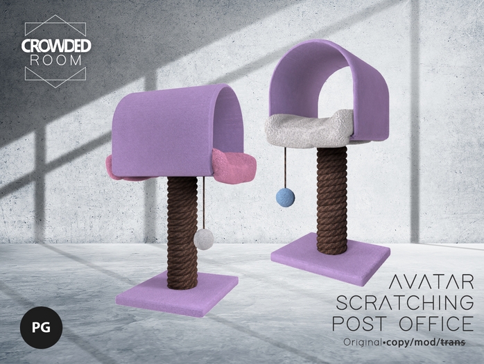 Crowded Room - Scratching Post Office - Lavender - PG