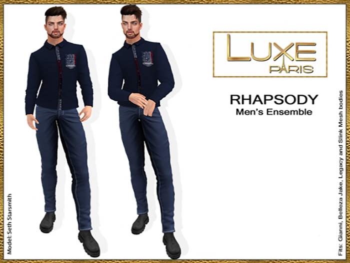 LUXE Paris RHAPSODY Mens Ensemble