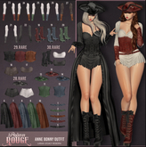 6. POISON ROUGE Anne Bonny Long Skirt Black LaraX