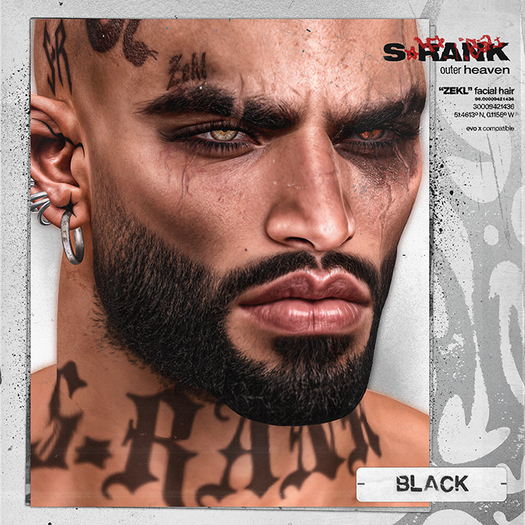 S-RANK "ZEKL" FACIAL HAIR / BLACK