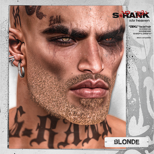 S-RANK "ZEKL" FACIAL HAIR / BLONDE