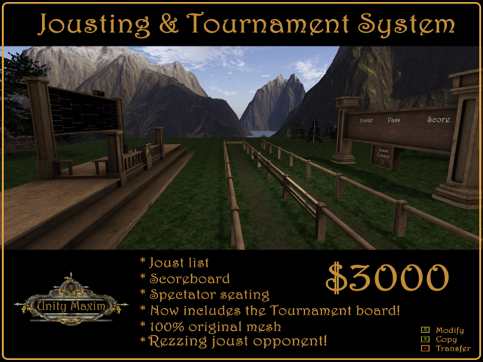 Unity Maxim Joust List System Crate v4.0