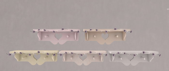 ~Stuffie~ Lighted Roses Wall Shelf-RoseGold