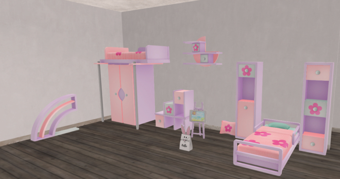 Stuffie-Delia Complete Bedroom Set