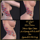 Kris Tattoo - FLOWERS UPPER - BOM 100% & 50%