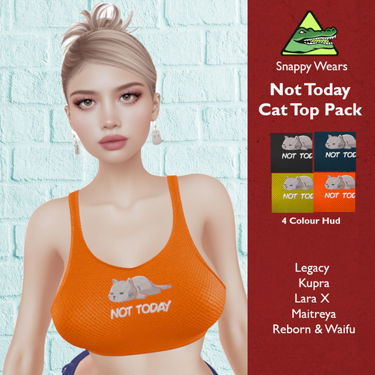 Snappy Not Today - Cat Tank Top Pack