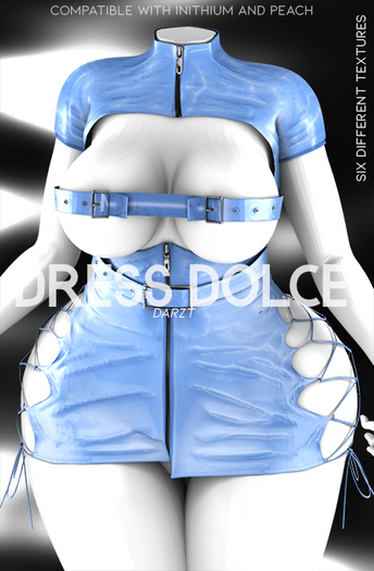l DARZT l DOLCE DRESS I BLUE I PEACH I INITHIUM l