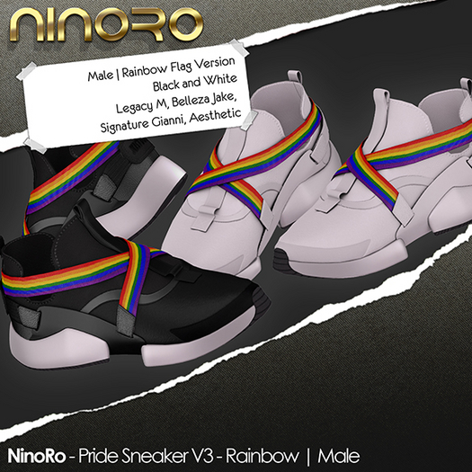 NinoRo - PRIDE Sneaker V3 - Rainbow - Male